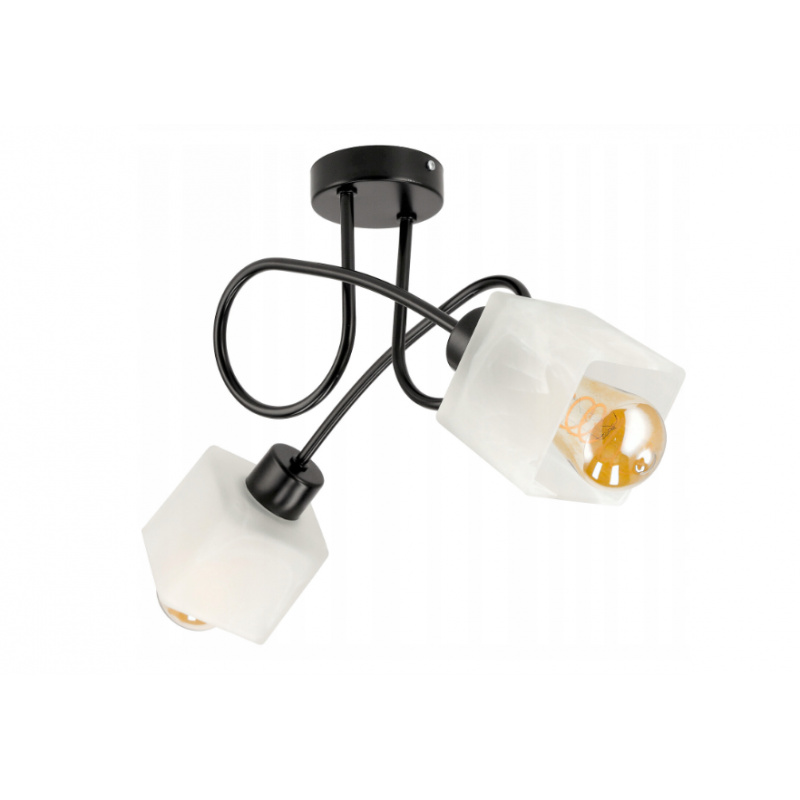 LED stropní svítidlo LOFT - 2xE27 - KUBEK WHITE