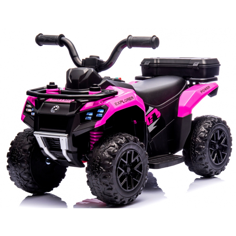 Quad J9 růžový na akumulátor, čtyřkolky pro děti hudba světlo Akumulátor lithiový-iontový