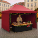 Aga Nůžkový stánek PARTY 3x4,5m Vínový