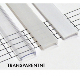 Transparentní difuzor KLIK pro profily A, B, C, 1m