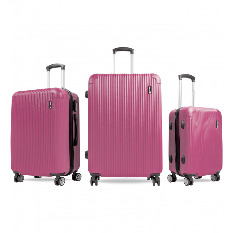 Aga Travel Sada cestovních kufrů MR4652 Růžová