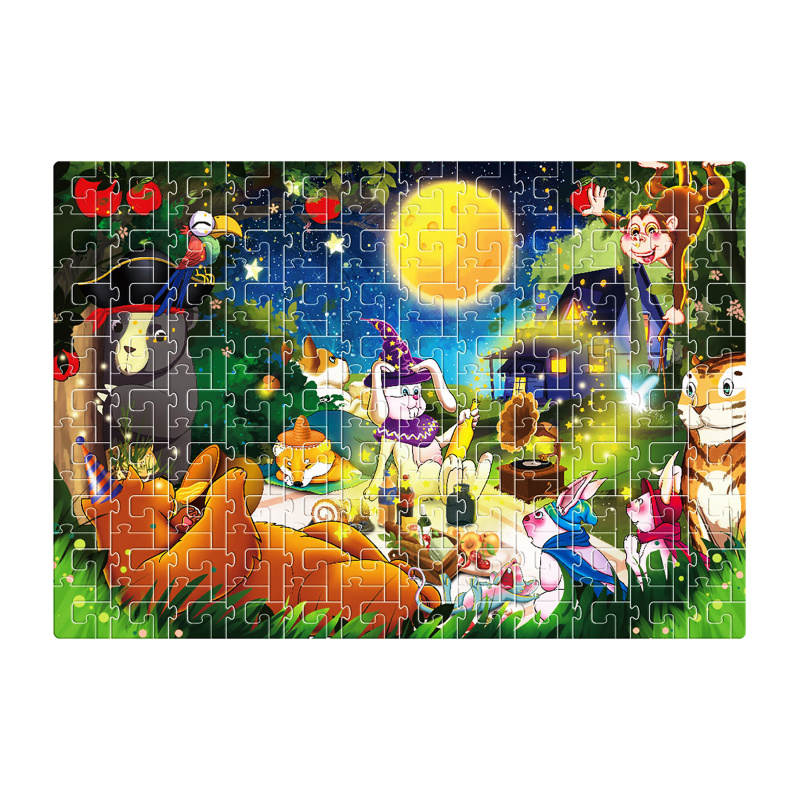 Aga4Kids Dětské puzzle Zvířátka v lese 216 dílků