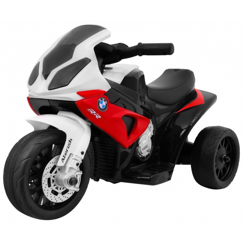 BMW S1000 RR Mini motorka na baterie pro děti Červená + 3 kola + zvuky + LED dioda