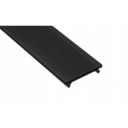 Difuzor PMMA pro LED profil A, B, C, D, Y, Z - 1m - černý