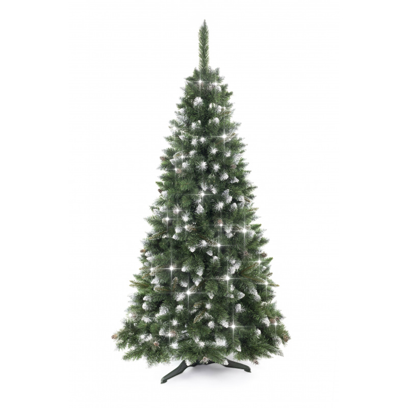 Aga Vánoční stromeček Borovice 180 cm Crystal stříbrná