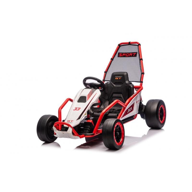 Vozidlo Gokart TORNADO s funkcí driftu Červený