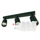 Stropní bodové svítidlo LED VIKI-X 3x GU10 - černé