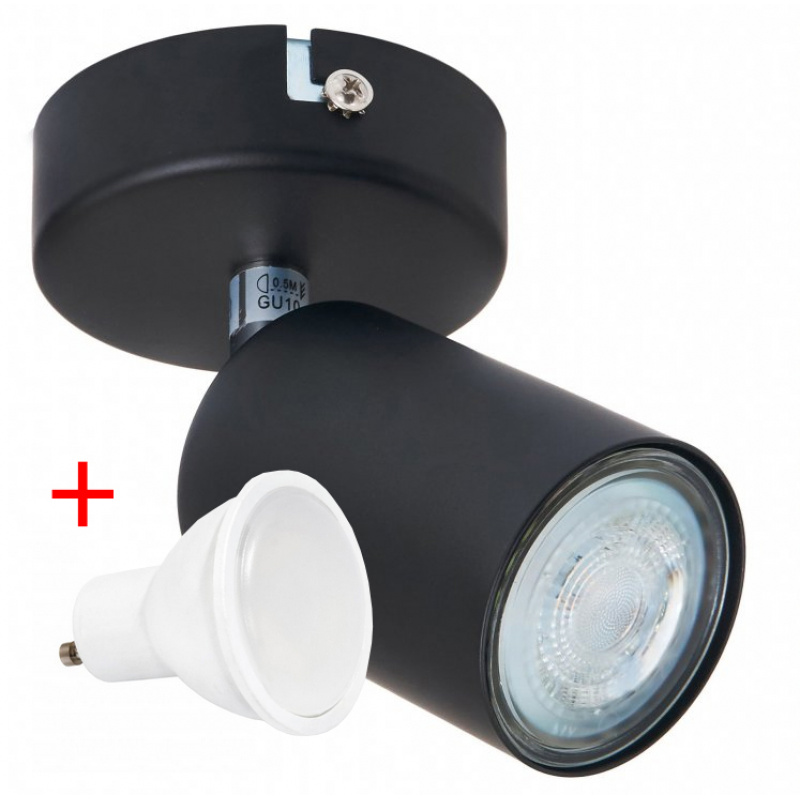 Stropní bodové svítidlo LED VIKI 1x GU10 černé