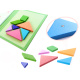 Aga Dětské magnetické 3D puzzle - Tangram bloky