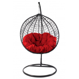 Aga Závěsné křeslo ORTA MR4202B-R Černé/Červené