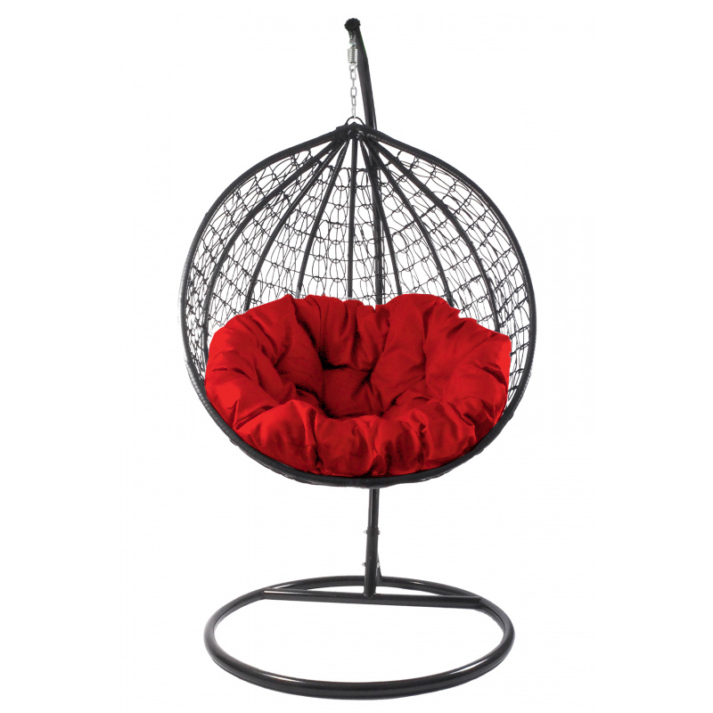 Aga Závěsné křeslo ORTA MR4202B-R Černé/Červené