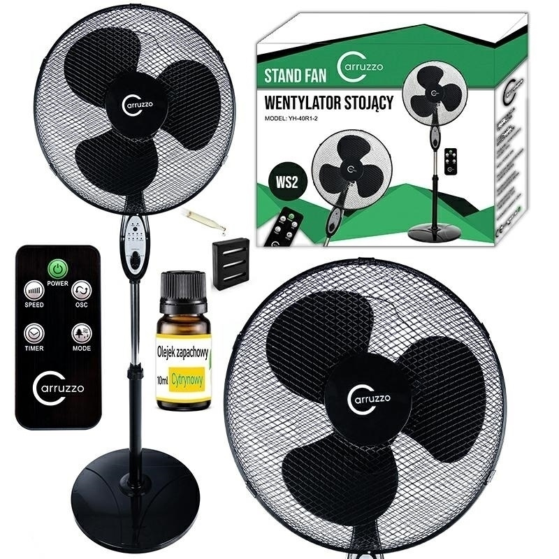 WS2 VELKÝ STOJÍCÍ VENTILÁTOR S DÁLKOVÝM OVLADAČEM