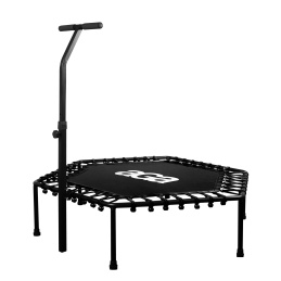 Aga FITNESS Trampolína 130 cm Černá + madlo