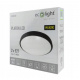 Kulaté černé přisazené stropní svítidlo N/T 2x E27 + 2x LED žárovka