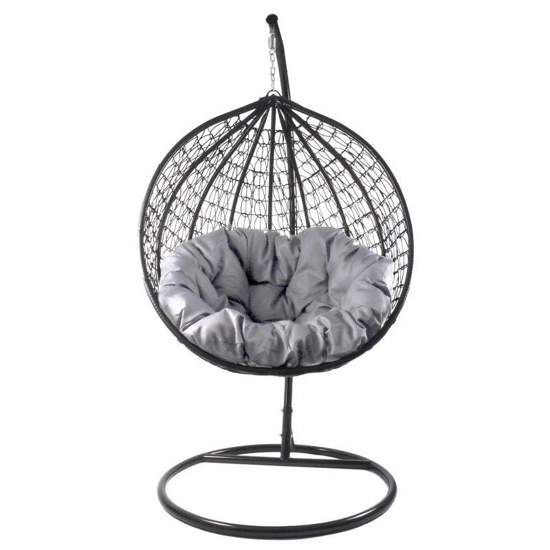 Aga Závěsné křeslo ORTA MR4202B-LG Černé/Světle šedé