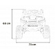 Vozidlo Buggy 4x4 KCK 24V9Ah Černé