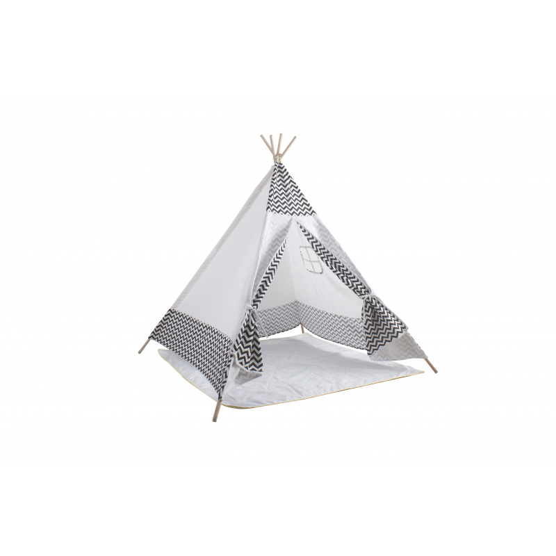 Aga4Kids Dětské Teepee ZigZag Bílý