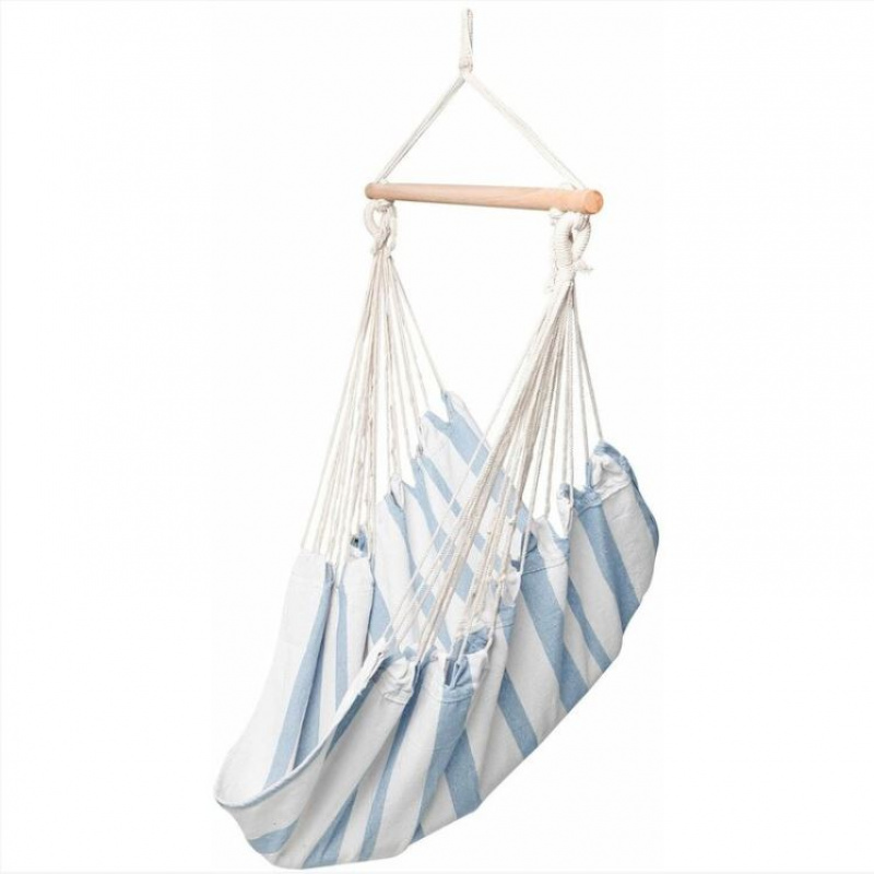 Linder Exclusiv Závěsné houpací křeslo Modrá/Bílá