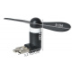 Mini větráček microUSB černá ISO 5770