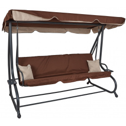 Aga Zahradní houpačka XXXL COMFORT LUX Dark Brown