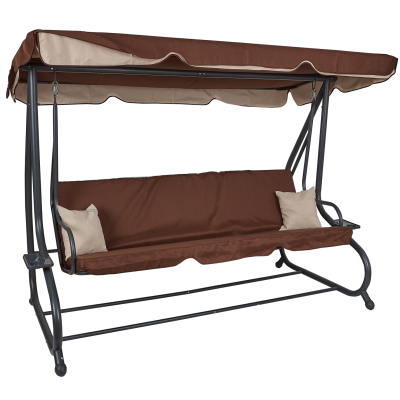 Aga Zahradní houpačka XXXL COMFORT LUX Dark Brown