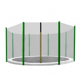 Aga Ochranná síť 430 cm na 8 tyčí Black net / Dark Green