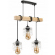 Závěsné stropní svítidlo LED dřevěný trám 3xE27 Lustr Spring bílý