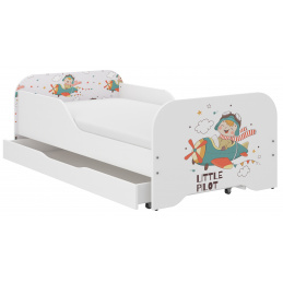 Wooden Toys Dětská postel Little Pilot 140x70 cm