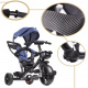 Aga Dětská tříkolka TRIKE FIX LITE Modrá