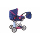 Doris Kočárek pro panenky 9346/L Blue Pink
