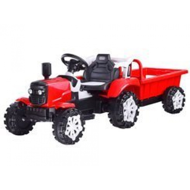 Elektrický traktor s přívěsem PA0234 Červený