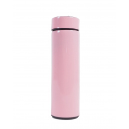 Aga Termoska s teploměrem 500 ml Růžová