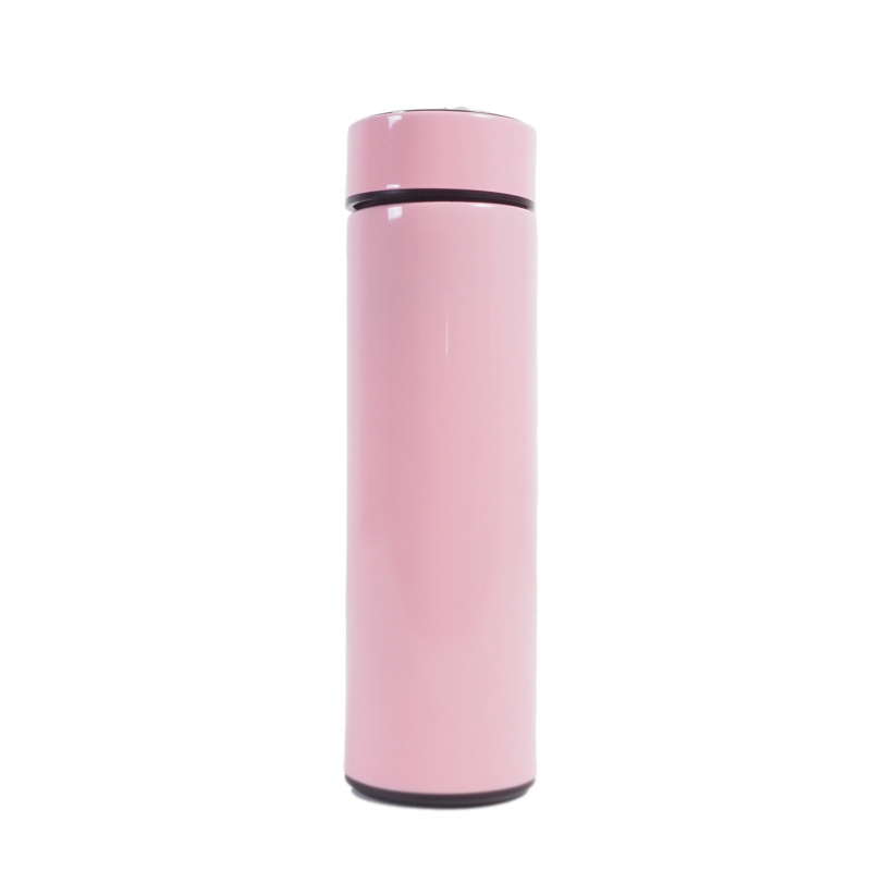 Aga Termoska s teploměrem 500 ml Růžová