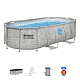 BESTWAY Power Steel Swim Vista bazén s oknem 427x250x100 14x8FT 7in1