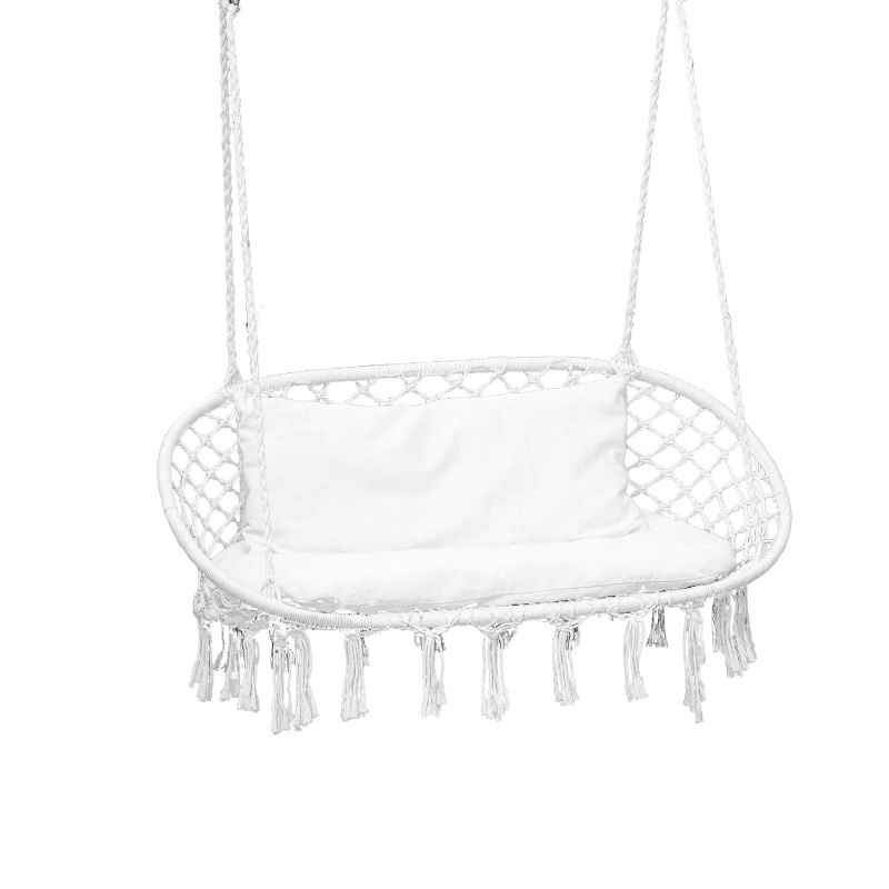 Linder Exclusiv Dvojité závěsné houpací křeslo Bílé