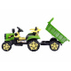 Elektrický traktor s přívěsem PA0234 Zelený