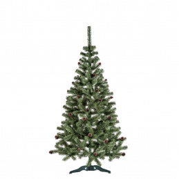 Aga Vánoční stromek 180 cm s šiškami