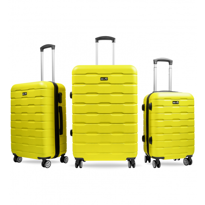 Aga Travel Sada cestovních kufrů MR4658 Žlutá
