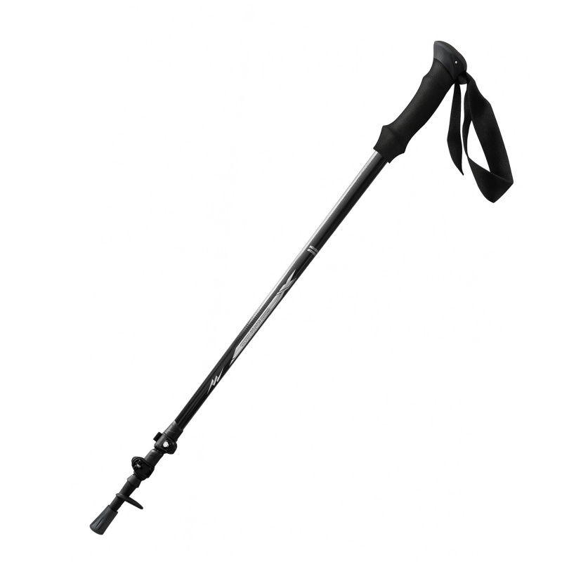 Aga Karbonová trekingová hůl 61–135 cm Černá