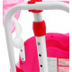 dětské tříkolové kolo Elephant Pink + zvuky + stříška + zábrana + opěrka nohou + rukojeť + ližiny + úložný prostor