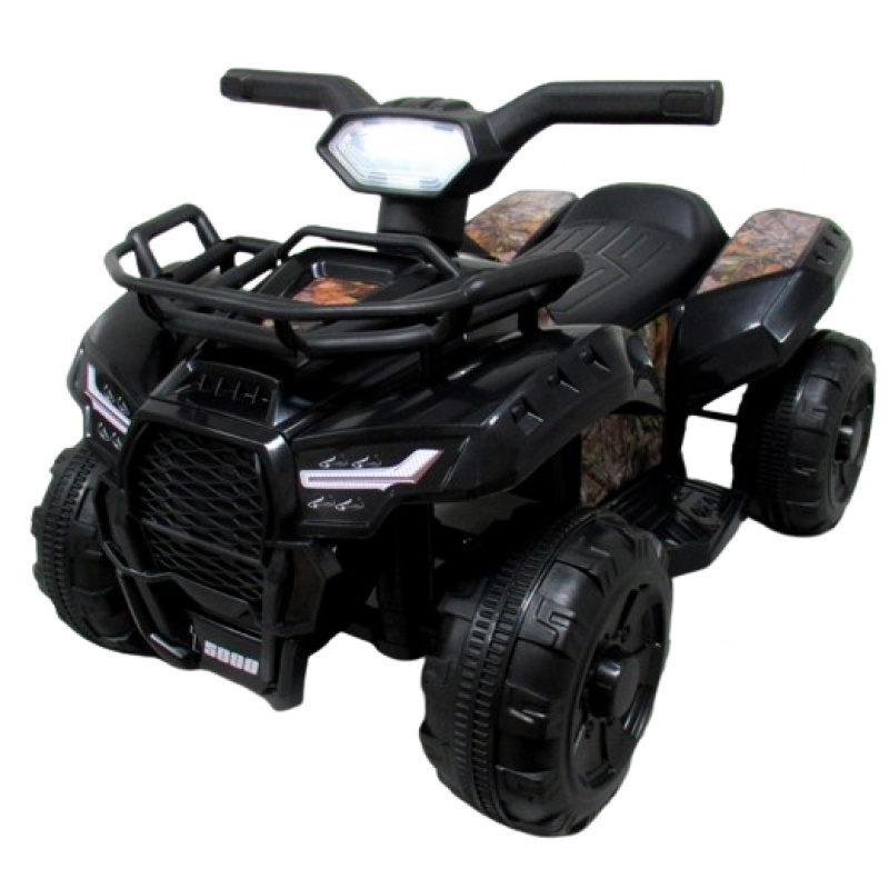 Quad J8AA černý s baterií, čtyřkolky pro děti hudební světlo