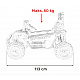 Vozidlo Buggy SPEEDY 4x4 Bílý