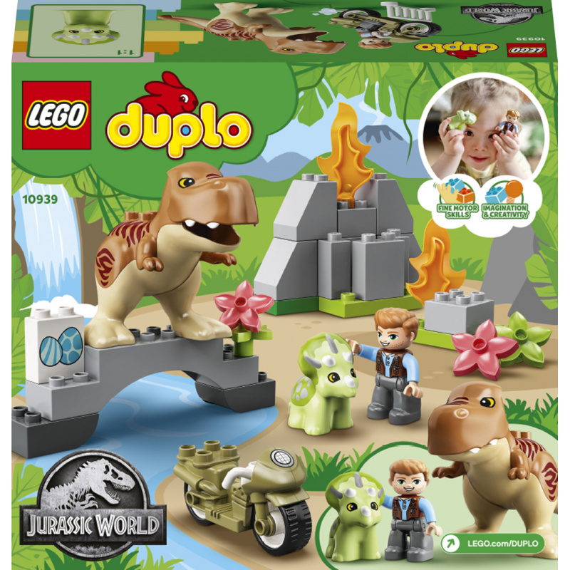 LEGO® DUPLO® Jurassic World™ 10939 T-Rex a Triceratops na út