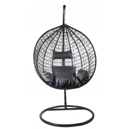 Aga Závěsné křeslo ORTA MR4200B-DG Černé/Tmavě šedé