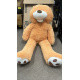 Aga4Kids Plyšový medvěd 130 cm Světle hnědý s tlapkami  6DZ012 - 2. JAKOST
