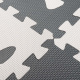Aga Kontrastní pěnové Puzzle 85 cm x 85 cm 9 dílů Černo-bílé