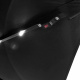 Aga Zahradní slunečník 300 cm Černý s LED osvětlením