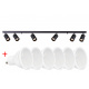Stropní bodové svítidlo LED VIKI-L 6x GU10 černé