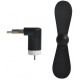Mini větráček microUSB černá ISO 5770