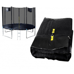Chiemsee Ochranná síť 430 cm na 8 tyčí Black